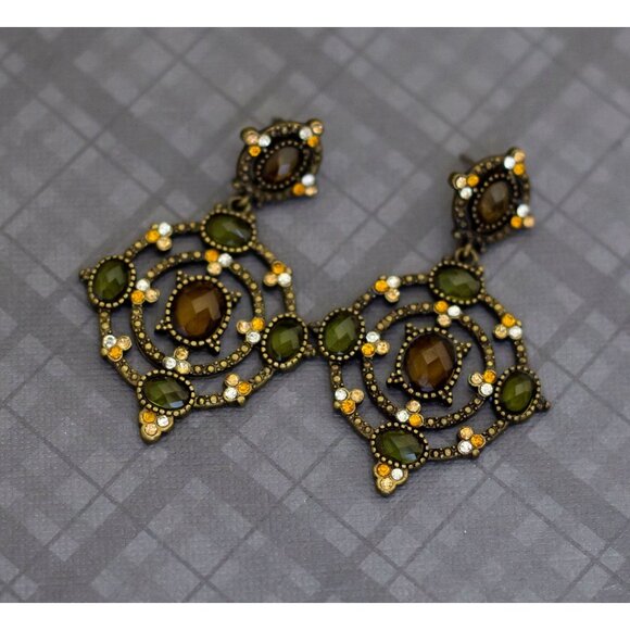 Boho Chic Vintage Dangle Earrings by Avon - G35 - Picture 1 of 2